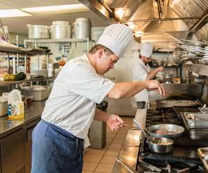 Chef Herve Mahe and sous - chef Bo Curtis