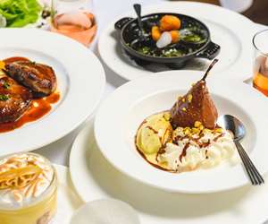 Array of dishes at Bistro de Margot. Photo by Winter Caplanson, New England And Farm